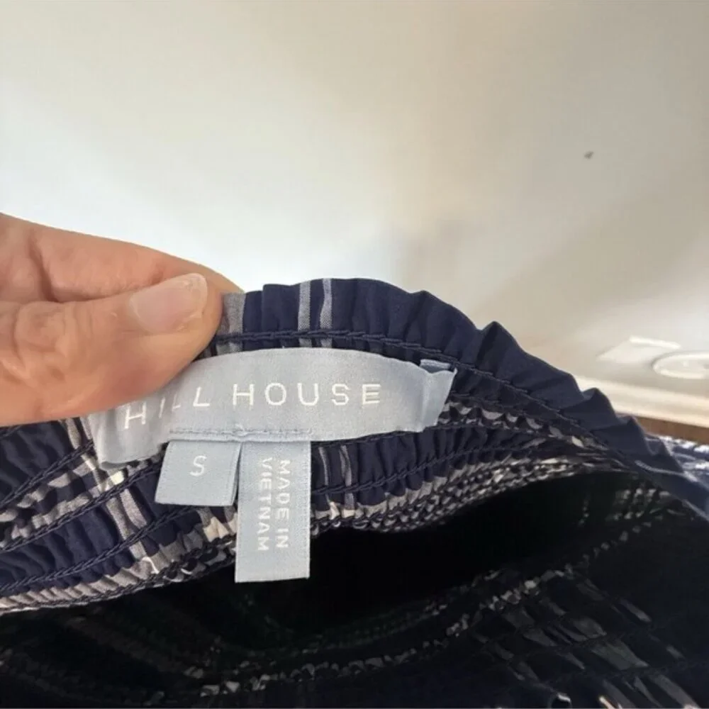 Hill House The Delphine Nap Skirt White and Blue Plaid – Size Small 1658 - Picture 7 of 10